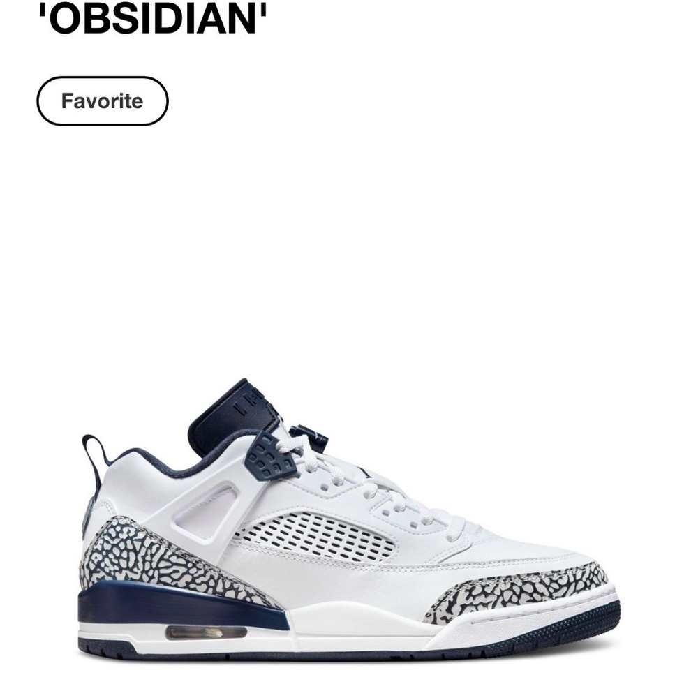 Jordan obsidian white leather sneakers men’s size US SIZE 10